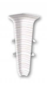 Угол внутренний для плинтуса Идеал Деконика 70 мм 255 Ясень бьянко