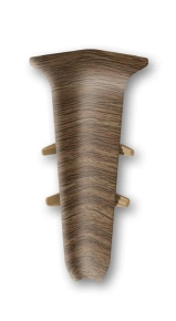 Угол внутренний для плинтуса Идеал Деконика 70 мм 291 Орех