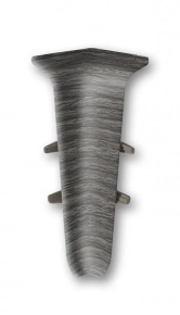 Угол внутренний для плинтуса Идеал Деконика 70 мм 352 Каштан серый