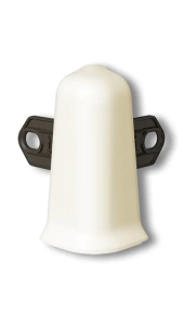 Угол наружный для плинтуса Идеал Деконика 55 мм (033, кремово-белый)