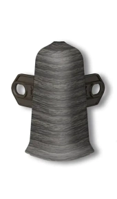 Угол наружный для плинтуса Идеал Деконика 55 мм 352 Каштан серый