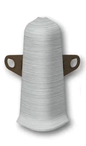 Угол наружный для плинтуса Идеал Деконика 70 мм (186, алюминий)