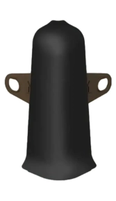 Угол наружный для плинтуса Идеал Деконика 70 мм (007, черный)