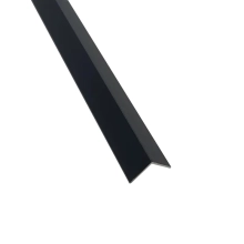 Уголок алюминиевый Profiling 15х15 черный (матовый) 3 м