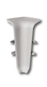 Угол внутренний для плинтуса Идеал Деконика 55 мм 002 Светло-серый