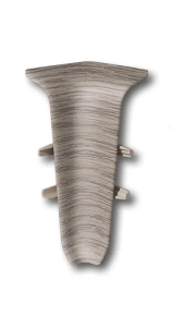 Угол внутренний для плинтуса Идеал Деконика 55 мм 215 Дуб снежный