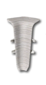 Угол внутренний для плинтуса Идеал Деконика 55 мм 253 Ясень серый