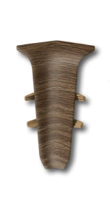 Угол внутренний для плинтуса Идеал Деконика 55 мм 291 Орех