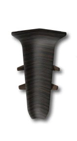 Угол внутренний для плинтуса Идеал Деконика 55 мм (303, венге темный)