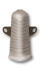 Угол наружный для плинтуса Идеал Деконика 70 мм 215 Дуб снежный