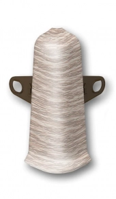 Угол наружный для плинтуса Идеал Деконика 70 мм 229 Дуб латте