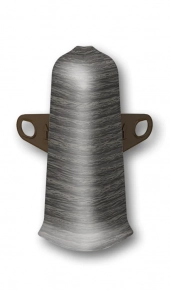 Угол наружный для плинтуса Идеал Деконика 70 мм 352 Каштан серый