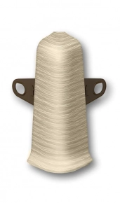 Угол наружный для плинтуса Идеал Деконика 70 мм (418, дуб жемчужный)