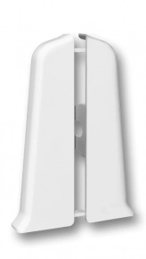 Заглушка для плинтуса Идеал Деконика 70 мм 001 Белый