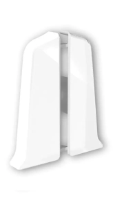 Заглушка для плинтуса Идеал Деконика 55 мм 001-G Белый глянцевый