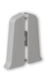 Заглушка для плинтуса Идеал Деконика 55 мм 002 Светло-серый