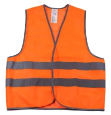 Жилет сигнальный светоотражающий оранжевый (размер 56-68)