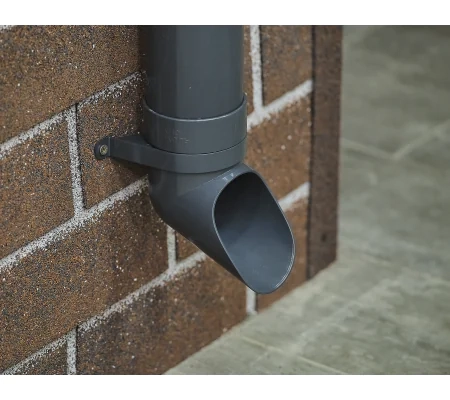 Слив трубы водосточной Технониколь Оптима RAL 7024 (серый)