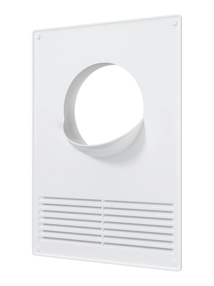 Вентиляционная решетка с прорез. 100ПТПР 180х250 мм c круг. фланцем 100 мм