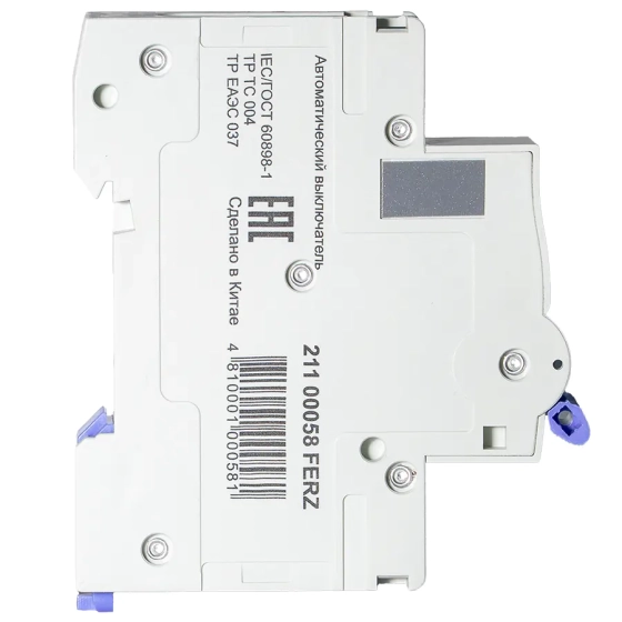 Автоматический выключатель DrFERZ FMB-C 6kA 1P 10A тип С (00058)