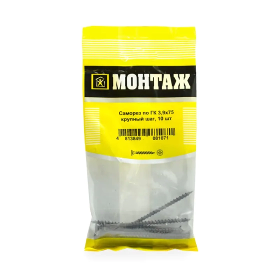 Саморез по дереву 3,9х75 (10 шт) BM001381
