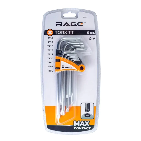 Набор ключей TORX 9 шт RAGE  (303141)