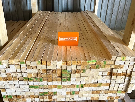 Брусок строганный ТЕХСУШКА 40х40х3000 мм Сорт 1-2