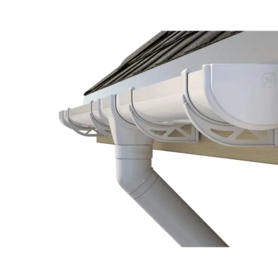 Слив трубы водосточной Технониколь Оптима RAL 9003 (белый)