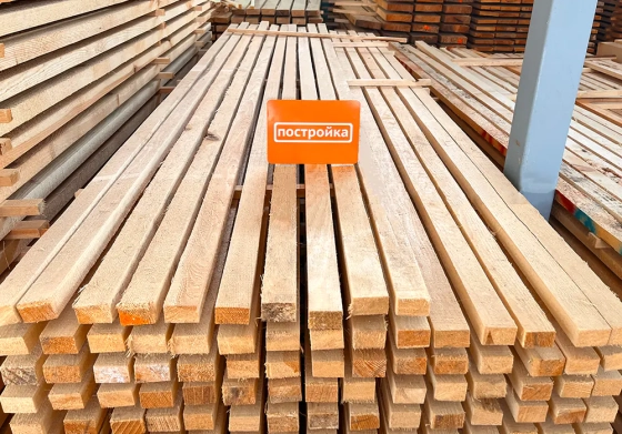 Брусок нестроганный 50х25х3000 мм Сорт 2-3