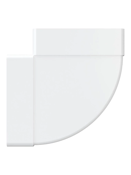 Колено горизонтальное 90º для плоских воздуховодов 110х55 мм 511КГП