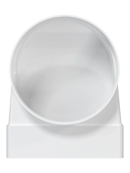 Колено-переходник С ФИТИНГ КАНАЛОМ 110х55/100 мм 511СК10ФП