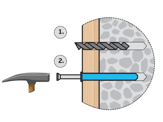 Дюбель-гвоздь 6х40 KOELNER FX-06K040 нахлест 200 шт