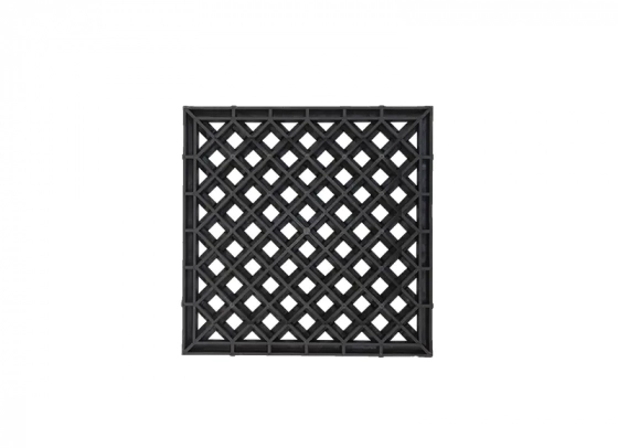 Решетка пластиковая к дождеприемнику 280х280х32 Ecoteck усиленная (черный)