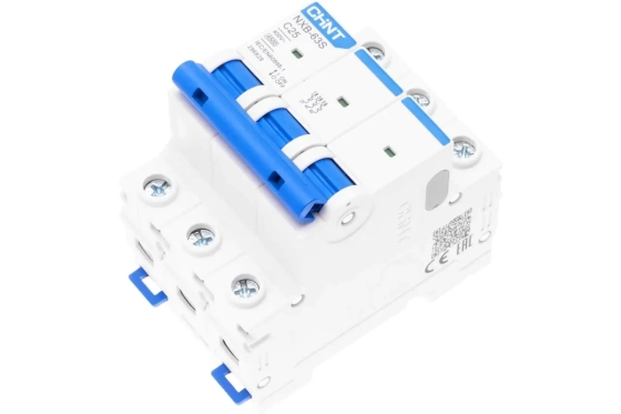 Автоматический выключатель CHINT NXB-63S 3P 25А 4,5kA тип C