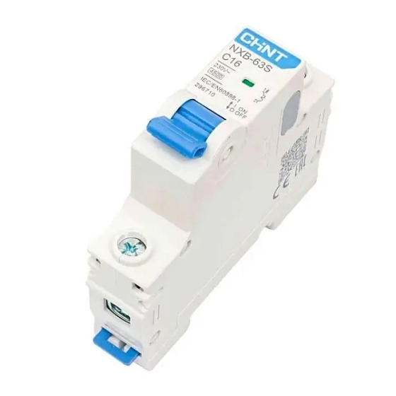 Автоматический выключатель CHINT NXB-63S 1P 16А 4,5kA тип C