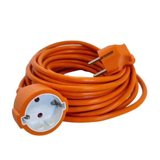 Удлинитель 10 м 1 розетка с/з Electraline 01626 (оранжевый)