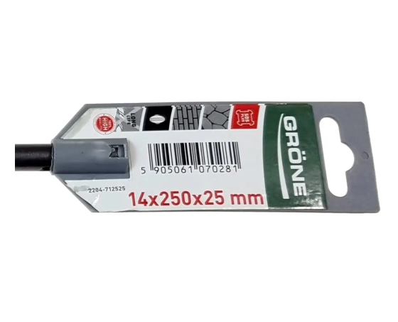 Зубило плоское Grone SDS-Plus 25 мм