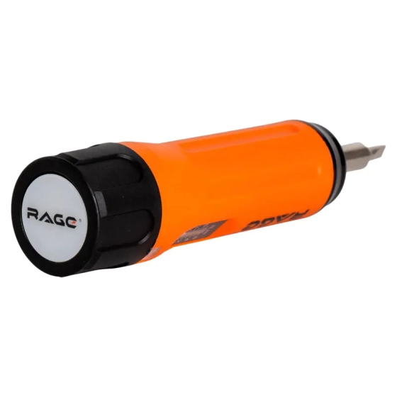 Отвертка динамометрическая регулируемая 1-6 Нм с битами RAGE (202600)
