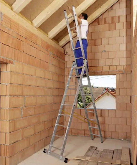 Лестница-стремянка трехсекц. 510 см (703 см) 3х11 ступеней Tarko Skala 01311