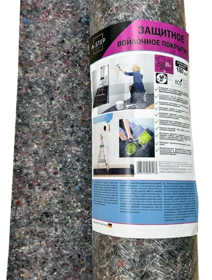 Защитное войлочное покрытие A-step 1х10 м