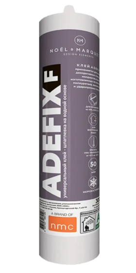 Клей-шпатлевка акриловая Adefix F для приклеивания профилей NMC 300 мл. РФ.