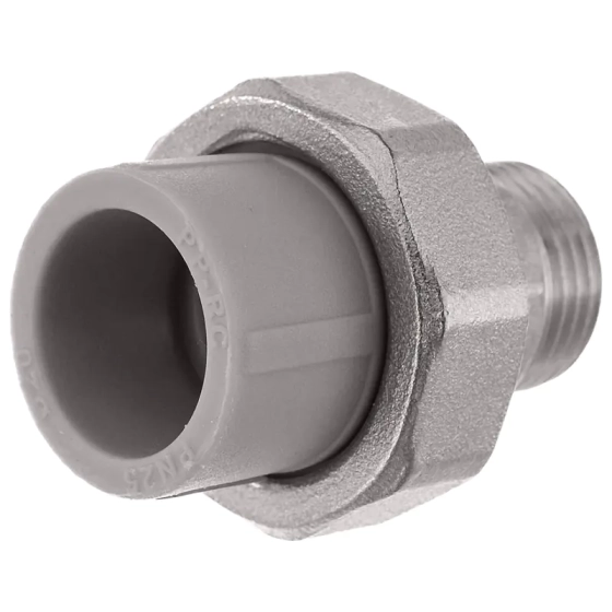 Муфта комб. разъем. наружная резьба 20х1/2" Valfex ПП