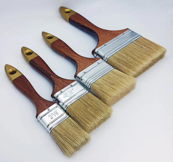 Кисть флейцевая ANGIELSKI ПРОФИ для масляных красок 63 мм с натур. ворсом Firsttool