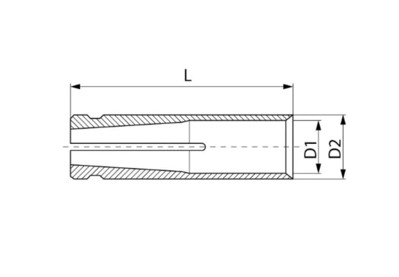 Анкер латунный (цанга) М12/14 мм 1 шт