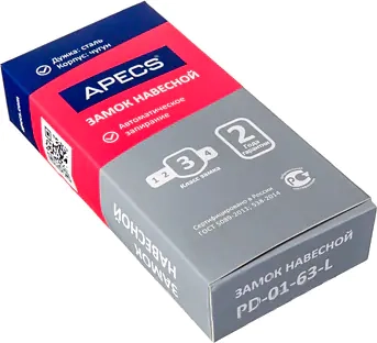 Замок навесной Apecs PD-01-63-L