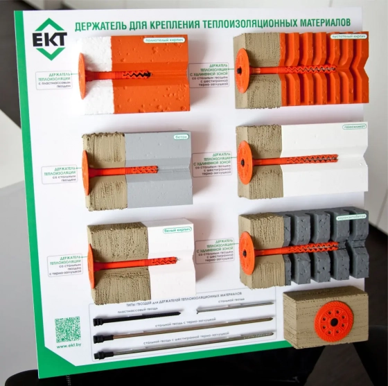 Дюбель для теплоизоляции 10х70 c пластик. гвоздем ЕКТ B009651 75 шт