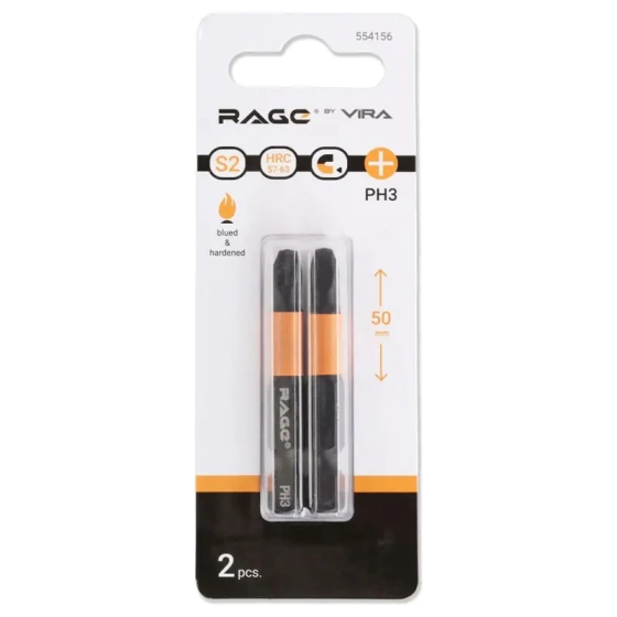 Бита магнитная PH3х50 мм 2 шт RAGE by VIRA 554156