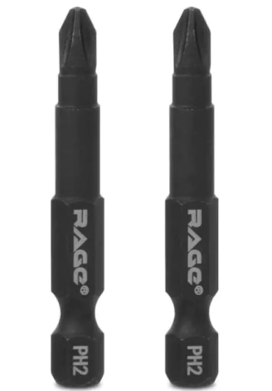 Бита магнитная с ограничителем PH2x50 мм (2 шт) RAGE by VIRA 554133
