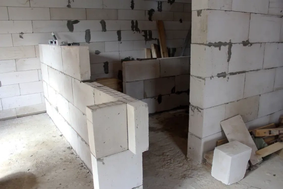 Блок газосиликатный ЗАБУДОВА 625x75x250, возможно 30% боя