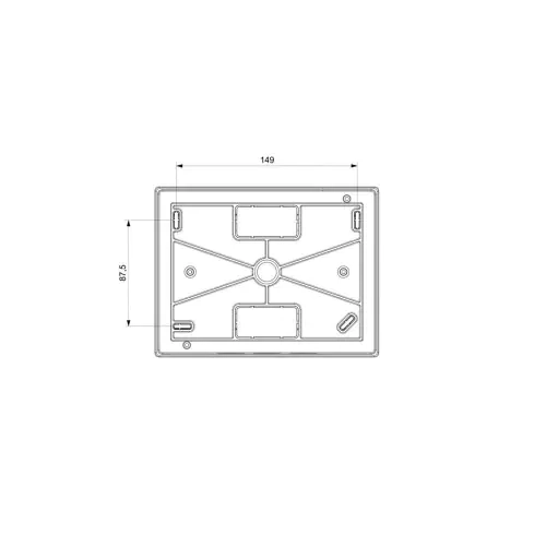 Бокс пластиковый навесной 1 ряд/6 мод. Adal Pano MD9302
